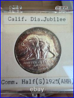 1925-s Ca Diamond Jubilee half dollar in stunning condition ready for CAC