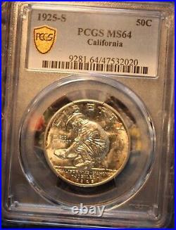 1925-s California Commemorative Half Dollar MS64 PCGS Gold Shield