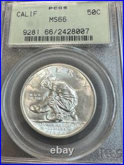 1925-s Califronia Commemorative Half Dollar Pcgs Ms66 Ogh Gorgeous