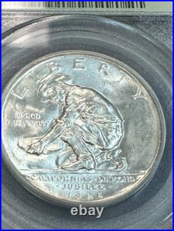 1925-s Califronia Commemorative Half Dollar Pcgs Ms66 Ogh Gorgeous