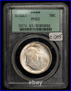 1926 50c American Sesqi Commemorative Silver Half Dollar OGH PCGS MS 63 C1245 1926 50c American Sesqi Commemorative Silver Half Dollar OGH PCGS MS 63 C1245