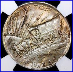 1926 OREGON TRAIL Silver Commemorative Half Dollar 50C NGC MS64