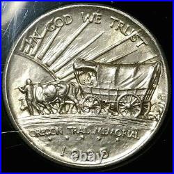 1926 Oregon Trail Commemorative Half Dollar In Cool Old Time Historical Holder