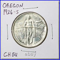 1926-S 50C Oregon Commemorative Half Dollar in Choice BU Condition #08227