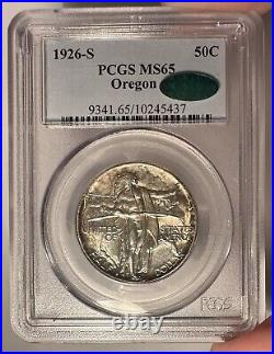 1926-S 50c PCGS MS 65 CAC Oregon Commemorative Half Dollar