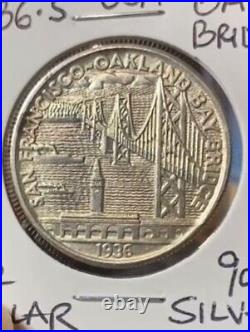 1926-S Bay Bridge Commemorative Silver Half Dollar BU