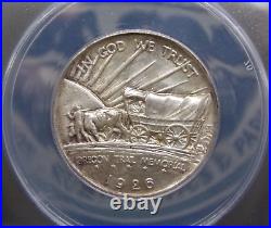 1926 S Commemorative OREGON TRAIL Silver Half Dollar 50c ANACS MS65 #430 BU