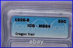 1926-S Oregon Trail Commemorative Half Dollar 50c ICG MS64 Sweet original coin