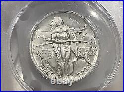 1926-S Oregon Trail Silver Commemorative Retired Dealer, Old Stock ANACS AU