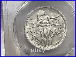 1926-S Oregon Trail Silver Commemorative Retired Dealer, Old Stock ANACS AU