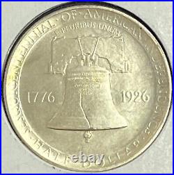 1926 Sesquecentennial Silver Commemorative Half Dollar Bu
