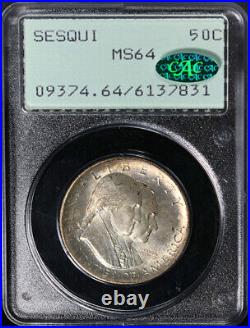 1926 Sesqui Commem Half Dollar CAC Sticker PCGS MS64 Rattler Holder