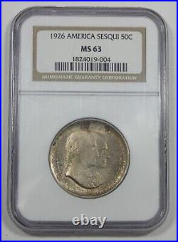 1926 Sesquicentennial American Independence Commem Silver Half Dollar NGC MS 63