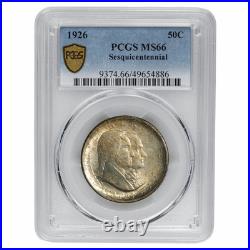 1926 Sesquicentennial Commemorative Half Dollar, PCGS MS 66 Original Toning 1926 Sesquicentennial Commemorative Half Dollar, PCGS MS 66 Original Toning