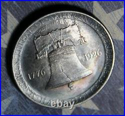 1926 Sesquicentennial Commemorative Silver Half Dollar Toned Collector Coin