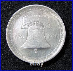 1926 Sesquicentennial Sesqui Commemorative Half Dollar AU / UNC cleaned