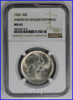 1926 Sesquincentennial Half Dollar NGC MS62