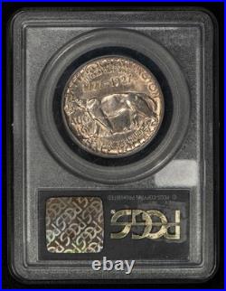 1927 50c Vermont Commemorative Silver Half Dollar OGH PCGS MS 63 SKU-C1361
