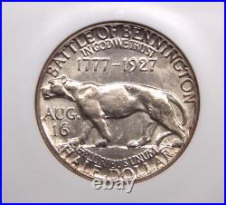 1927 Commemorative VERMONT Silver Half Dollar 50c NGC MS62 #015 Unc ECC&C, Inc