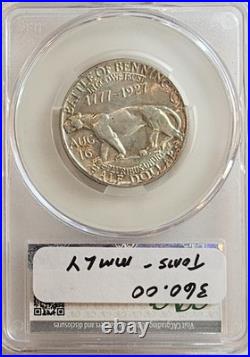 1927, VERMONT, Half Dollar CAC, MS 64