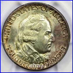 1927 Vermont Commemorative Half Dollar Silver 50C UNC Detail Cleaned PCGS