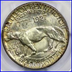 1927 Vermont Commemorative Half Dollar Silver 50C UNC Detail Cleaned PCGS