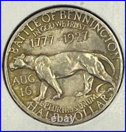 1927 Vermont Silver Commemorative Half Dollar Bu