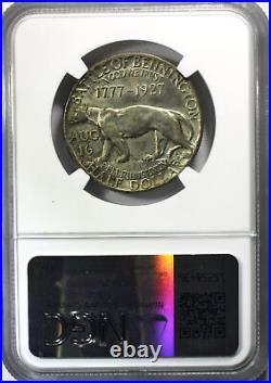 1927 Vermont Silver Commemorative Half Dollar NGC MS-64