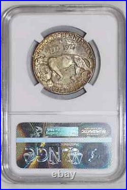 1927 Vermont Silver Commemorative Half Dollar Ngc Ms65