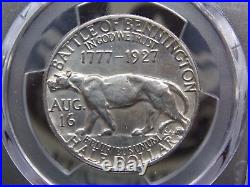 1927 Vermont Silver Half Dollar Commemorative 50c PCGS UNC Details #017 ECC&C