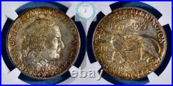 1927 Vermot Commemorative Half Dollar NGC MS 65 withCAC Beautifully Toned 1927 Vermot Commemorative Half Dollar NGC MS 65 withCAC Beautifully Toned