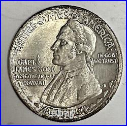 1928 HAWAIIAN Commemorative Silver Half Dollar, Uncirculated DETAILS Hawaii
