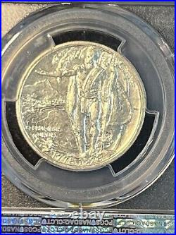 1928 Hawaiian Commemorative Silver Half Dollar PCGS UNC Detail Cleaned
