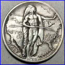 1928 OREGON TRAIL COMMEMORATIVE HALF DOLLAR FINE Circulated great strike