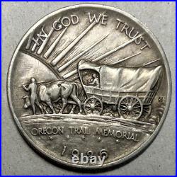 1928 OREGON TRAIL COMMEMORATIVE HALF DOLLAR FINE Circulated great strike