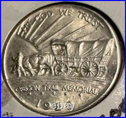 1928 Oregon Trail Commemorative Silver Half Dollar Gem. BU ++ 1928 Oregon Trail Commemorative Silver Half Dollar Gem. BU ++