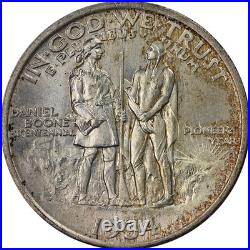 1934 Boone Commem Half Dollar PCGS MS64 Rattler Holder Nice Eye Appeal 1934 Boone Commem Half Dollar PCGS MS64 Rattler Holder Nice Eye Appeal