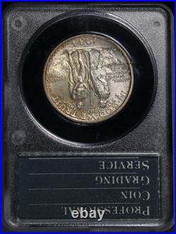 1934 Boone Commem Half Dollar PCGS MS64 Rattler Holder Nice Eye Appeal 1934 Boone Commem Half Dollar PCGS MS64 Rattler Holder Nice Eye Appeal