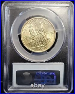 1934 Boone Commemorative Half Dollar 50c PCGS MS65 GEM BU Toned See Pics