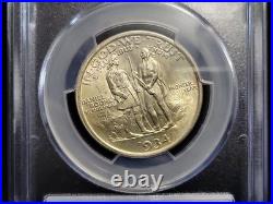 1934 Boone Commemorative Half Dollar 50c PCGS MS65 GEM BU Toned See Pics