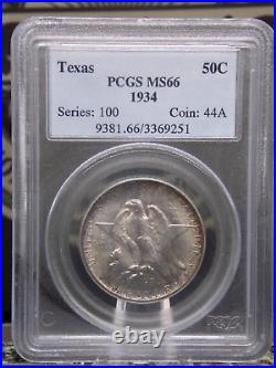 1934 Commemorative TEXAS Silver Half Dollar PCGS MS66 #251 GEM BU Unc ECC&C, Inc