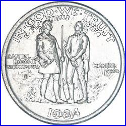 1934 Daniel Boone Commemorative Half Dollar 90% Silver UN See Pics S245