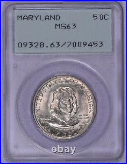 1934 Maryland 50C PCGS MS63 Commemorative Half Dollar OGH old rattler holder