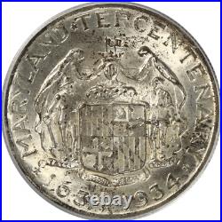 1934 Maryland Commemorative Half Dollar 50c, PCGS MS 66 CAC Nice Original Coin