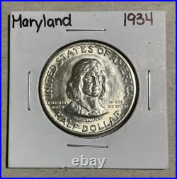 1934 Maryland Commemorative Silver Half Dollar 1934 Maryland Commemorative Silver Half Dollar