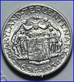1934 Maryland Commemorative Silver Half Dollar