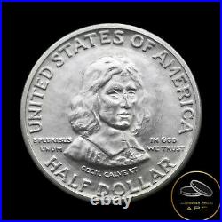 1934 Maryland Commemorative Silver Half Dollar Choice Gem Brilliant Uncirculated