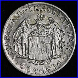 1934 Maryland Tercentenary Half Dollar CHOICE BU UNCIRCULATED MS E345 JCAN