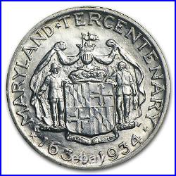 1934 Maryland Tercentenary Silver Half Dollar BU SKU #5209