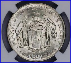 1934-P 1934 Maryland Commemorative Silver Half Dollar 50c NGC MS 65